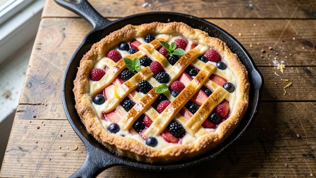Apple and Mixed Berry Pie Recipe: Spiced Crust and Bursting Fruit Layers