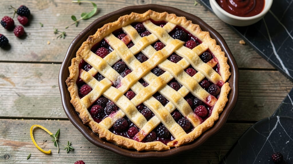 Amish Blackberry Pie Recipe: Rustic Crust and Bursting Fruit Filling