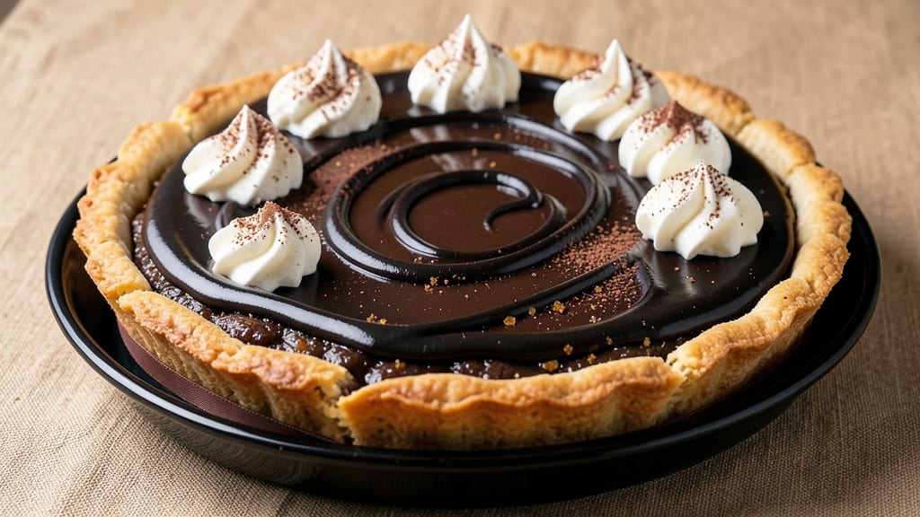 5 Star Chocolate Pie Recipe: Deep Dark Fudge Center With Crispy Crust