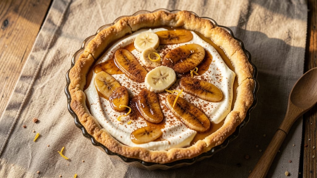 Quick Banana Pie Recipe: Crustless Cream Cheese Dream in 20 Minutes