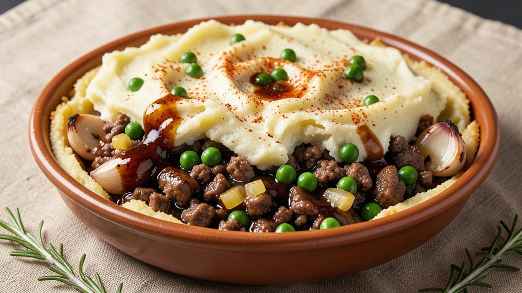A1 Shepherd's Pie Recipe: Flaky Mashed Topping Over Savory Meat Filling