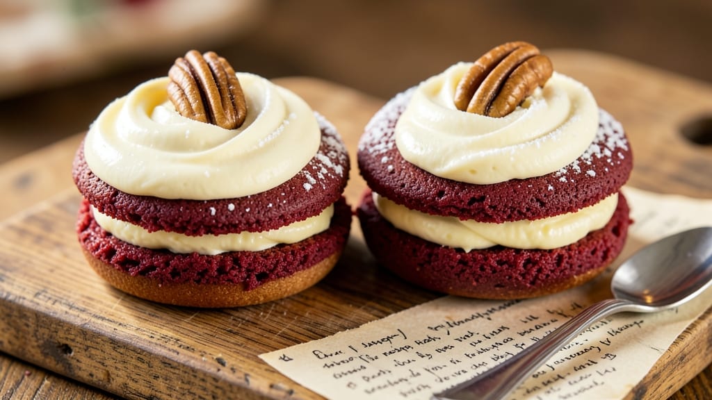 Amish Red Velvet Whoopie Pies Recipe: Velvety Cake Layers with Cream Cheese Bliss