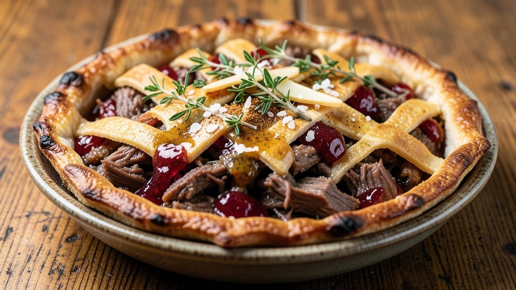 Ghanaian Meat Pie Recipe: Spiced Filling in Flaky Lattice Crust
