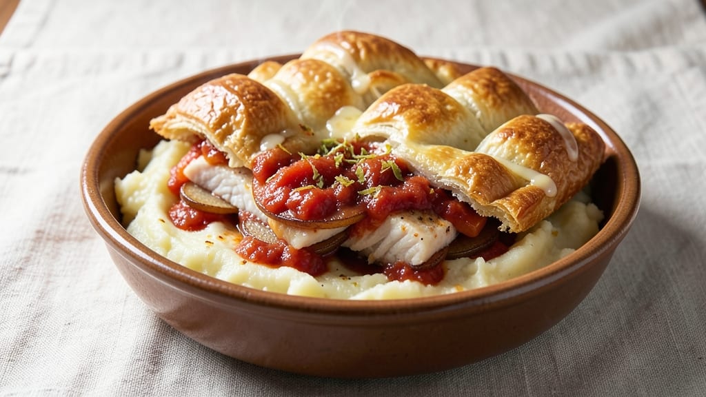 African Fish Pie Recipe: Spiced Tomato Gravy and Flaky Pastry Harmony