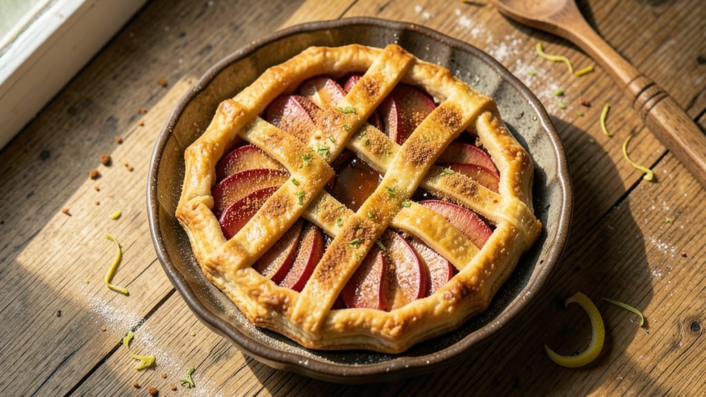 Apple Crostata Recipe With Pie Crust: Shatterproof Lattice Crust Over Spiced Apple Bliss