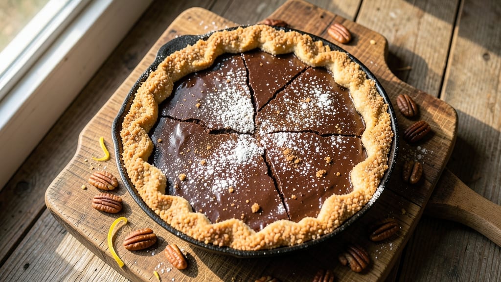 Amish Chocolate Pecan Pie Recipe: Deep Chocolate Crunch With Nutty Crust