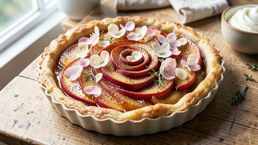 Apple Blossom Pie Recipe Using Pie Crust: Fragrant Floral Filling in Buttery Layers