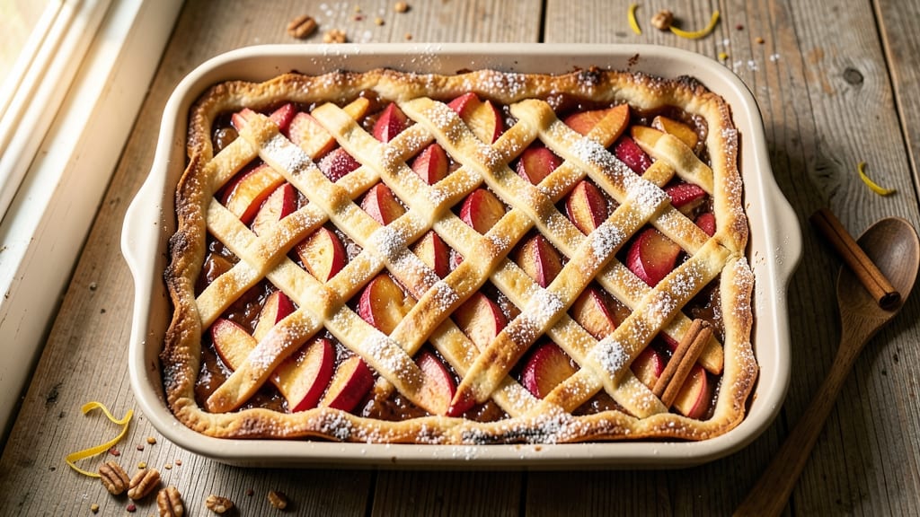 Apple Cinnamon Slab Pie Recipe: Warm Spice and Buttery Lattice Crunch