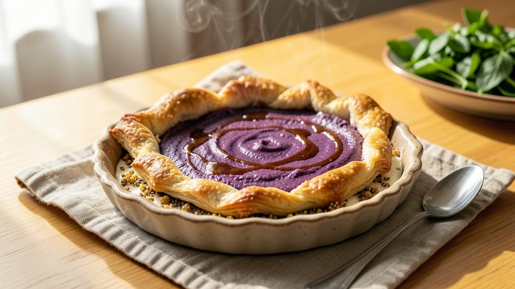Vegan Purple Sweet Potato Pie Recipe: Vibrant Spice and Silky Coconut Cream