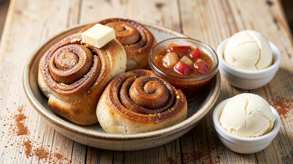 Pillsbury Grands Cinnamon Rolls and Apple Pie Filling Recipe: Warm Vanilla-Apple Swirls in One Bowl