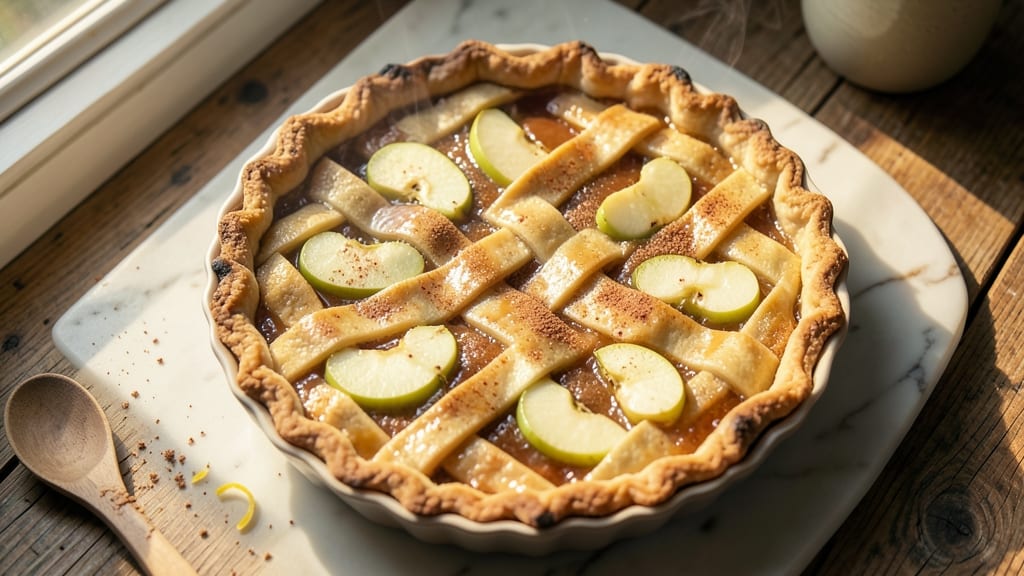 Search Apple Pie Recipe: Flaky Lattice Crust with Bursting Cinnamon Filling