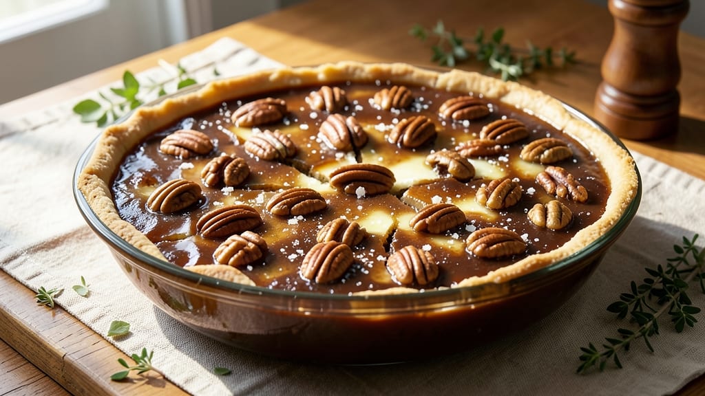 12-Inch Pecan Pie Recipe: Nutty-Sweet Crustless Classic With Gooey Caramelized Top