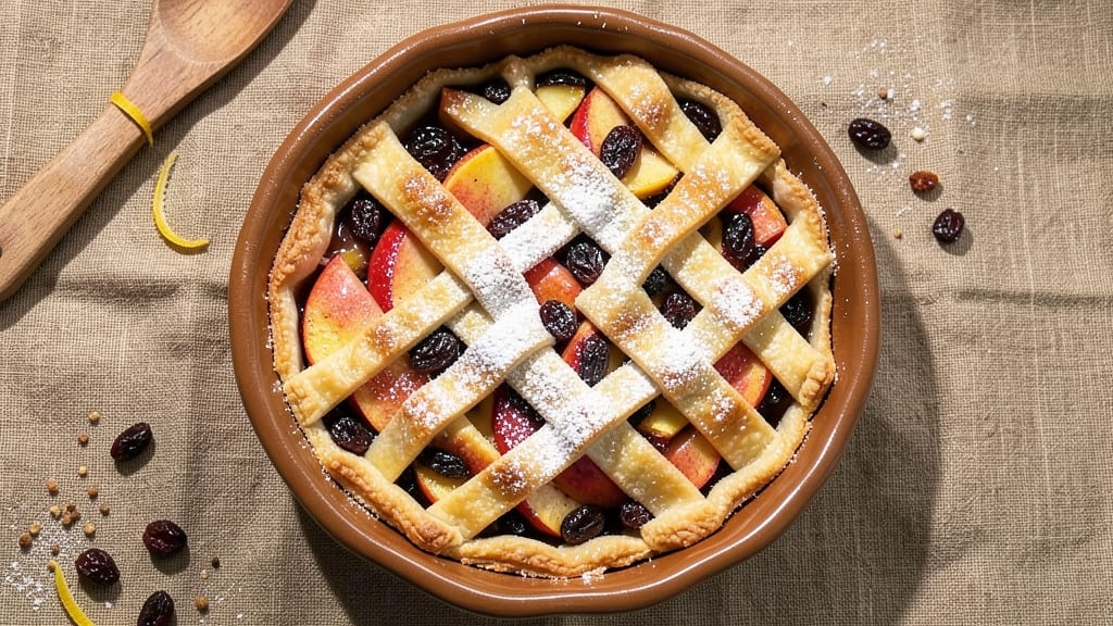 Rum Raisin Apple Pie Recipe: Boozy-Spiced Lattice Crust Magic