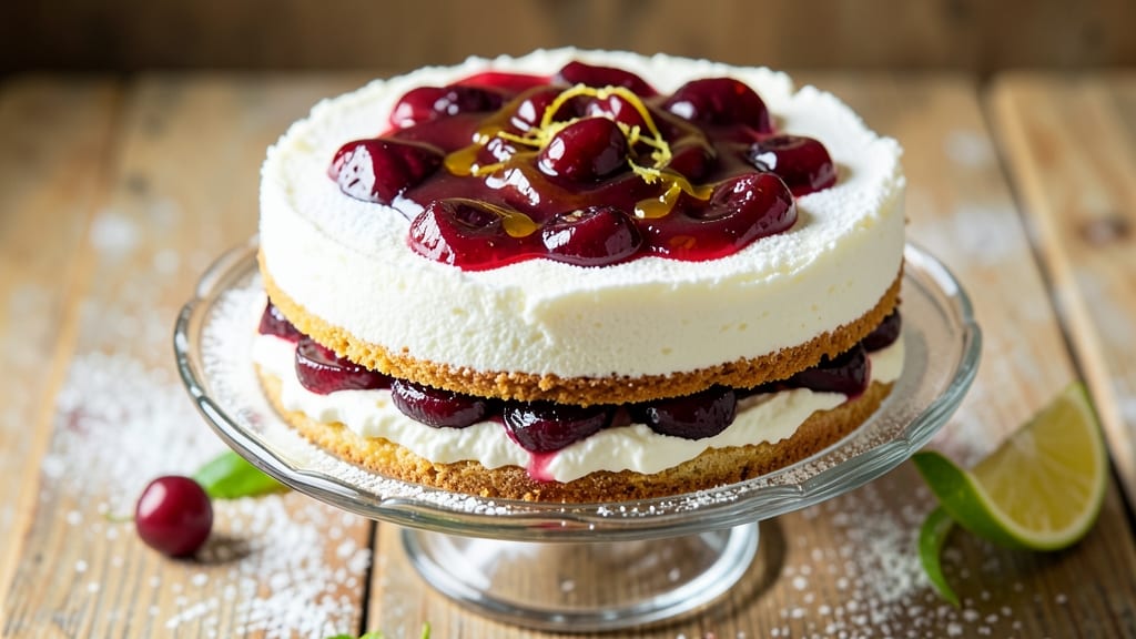 Angel Food Cake Mix and Cherry Pie Filling Recipe: Cloud-Light Cake With Bursting Cherry Filling