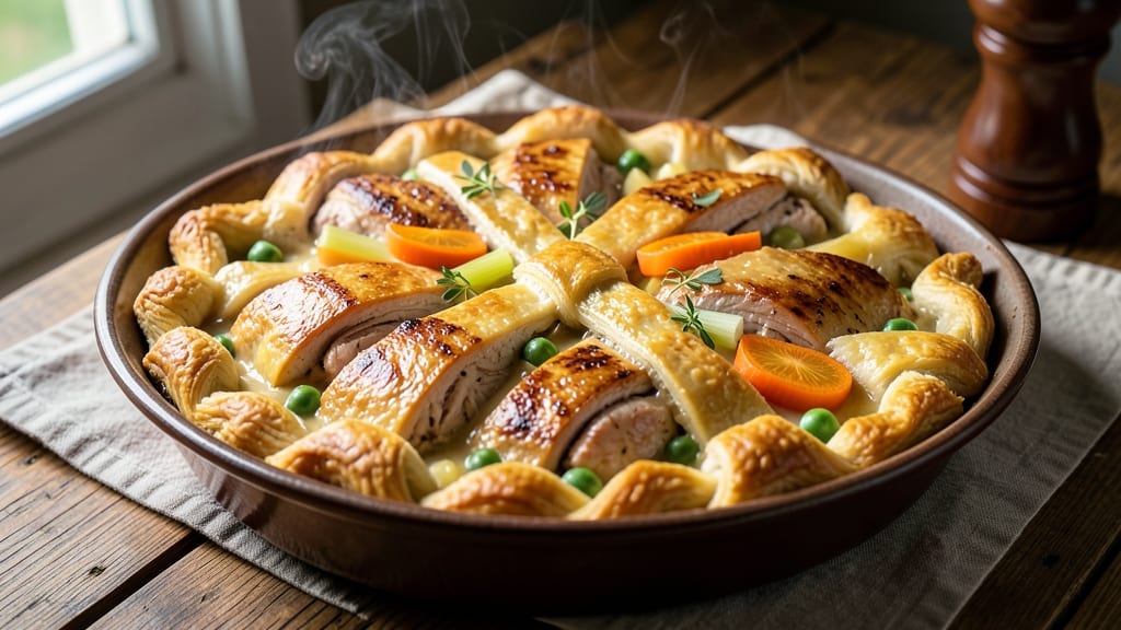 Pot Pie Using Crescent Rolls Recipe: Flaky Top, Hearty Filling in One Dish