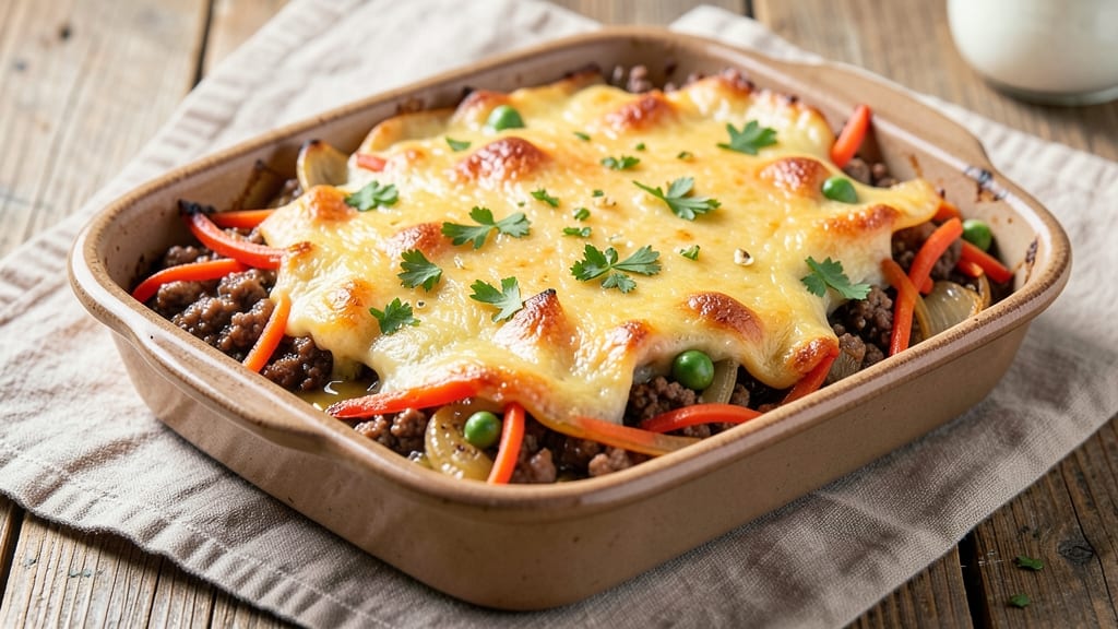 Shepherd's Pie With Sweet Potato Topping Recipe: Golden Crust Meets Savory Ground Beef Filling