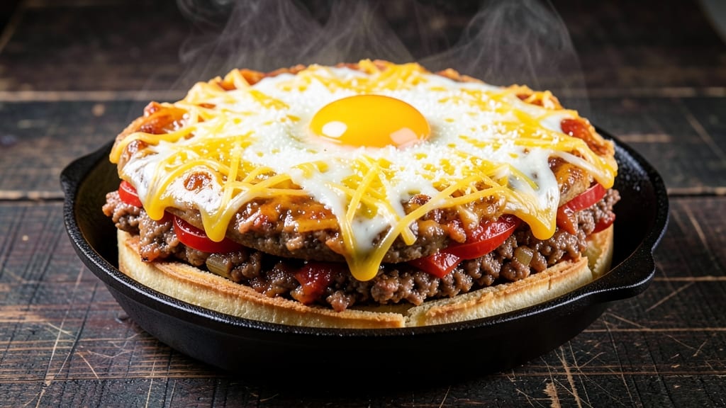 Angry Grandpa's Hamburger Pie Recipe: Meaty Layers With Foil-Sealed Yolk Magic