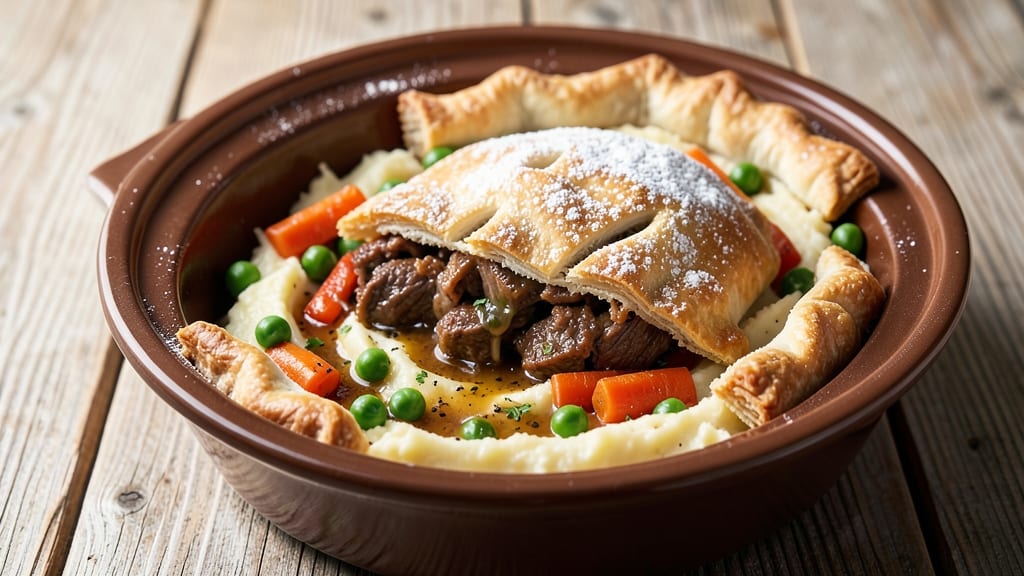 Slow Cooker Beef Pot Pie Recipe: Flaky Crust Meets Hearty Filling Magic