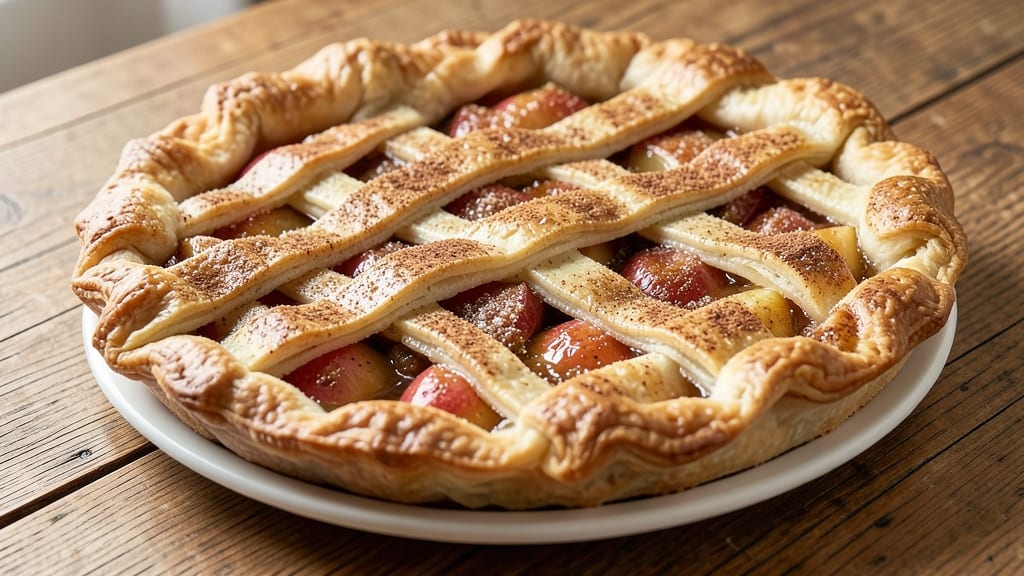 10-Inch Double-Crust Apple Pie Recipe: Caramelized Top, Flaky Crust, Zero Burn