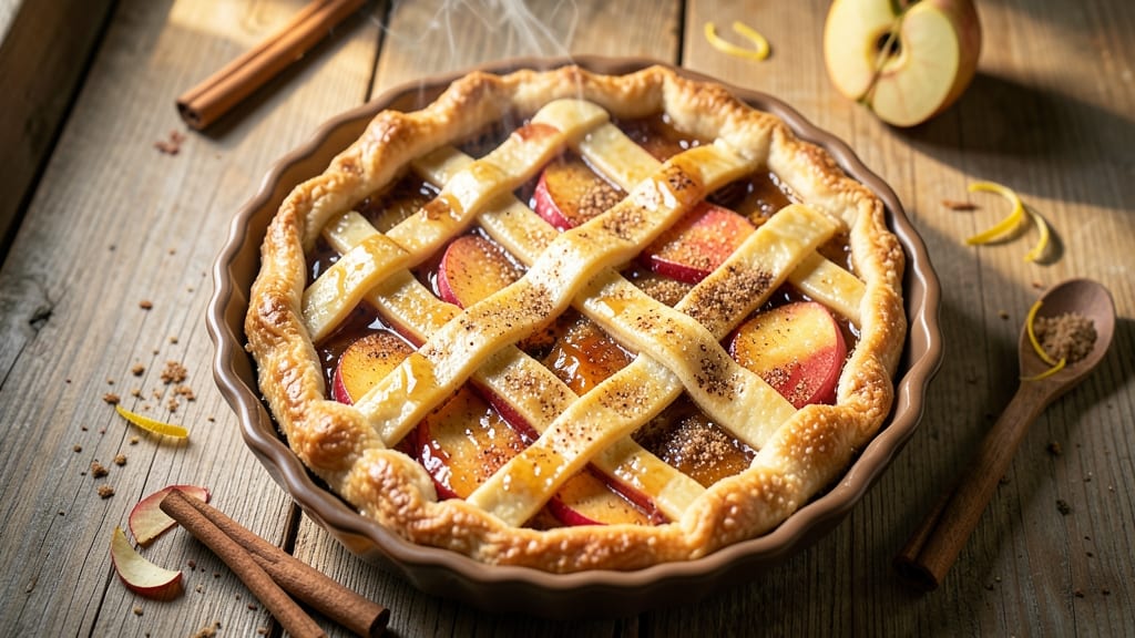 Ambrosia Apple Pie Recipe: Crispy Lattice Crust with Spiced Fruit Filling