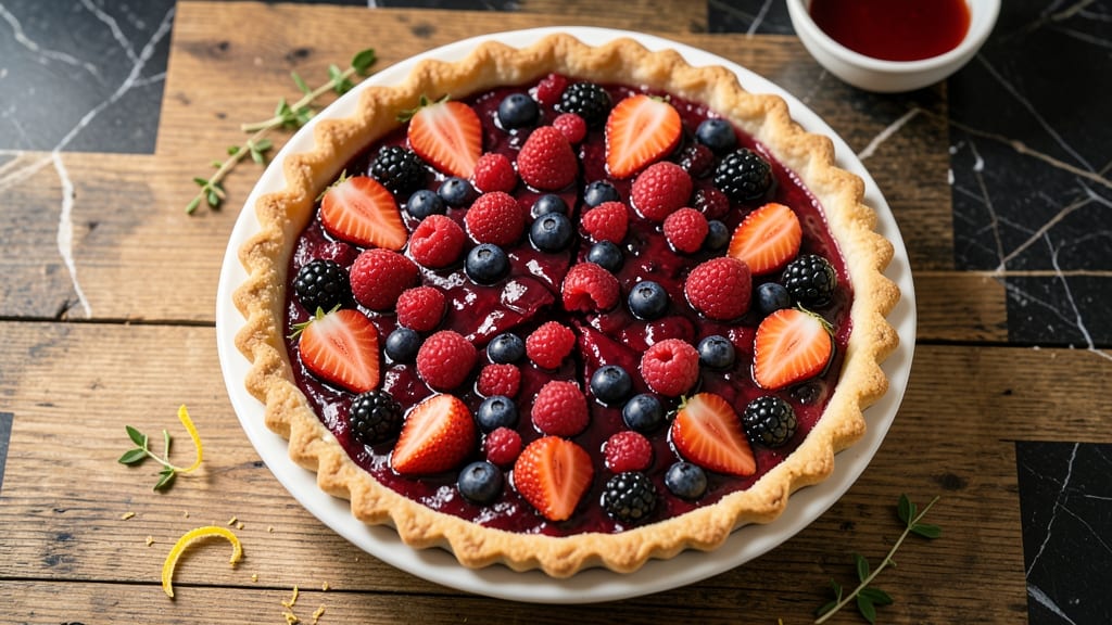 All Berry Pie Recipe: Bursting With Summer Fruit Flavor