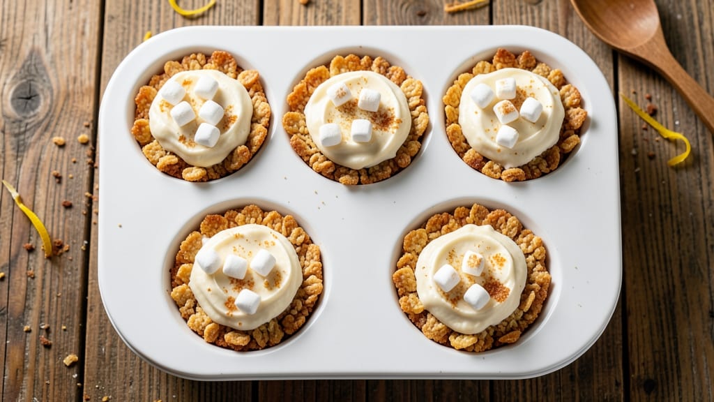 Rice Krispie Cheesecake Cups Recipe: Crunchy Shells With Gooey Marshmallow Magic