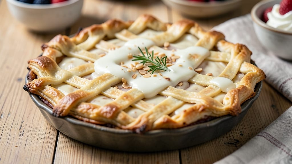 Almond Custard Pie Recipe: Nutty Cream Dream With Buttery Lattice