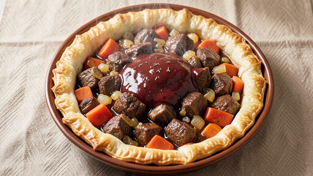 Slow Cooker Beef Pie Recipe: Flaky Crust Meets Savory Beef Filling
