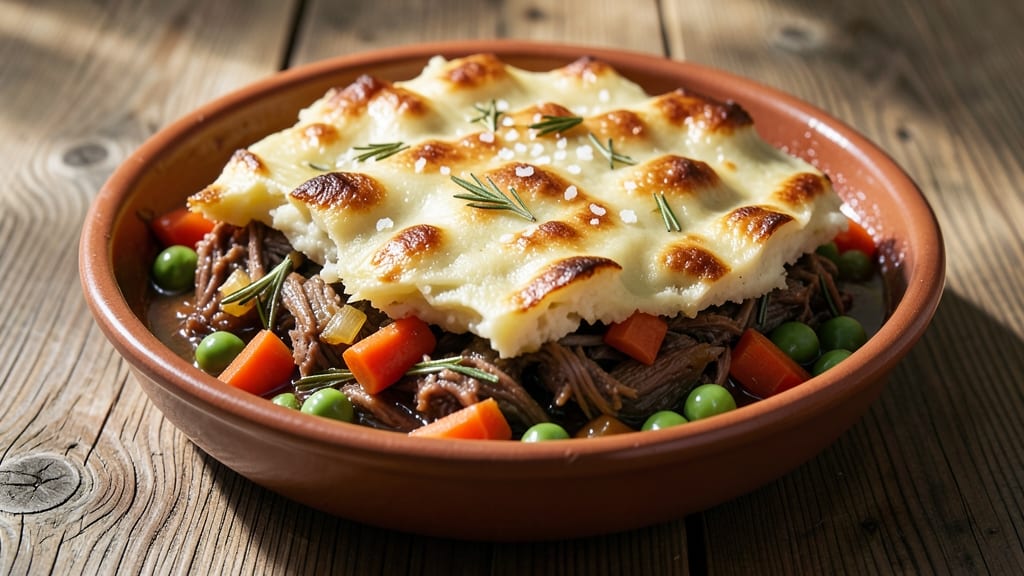 Shepherd's Pie Recipe Using Leftover Roast Lamb: Savory Gravy and Mashed Potato Topping Magic