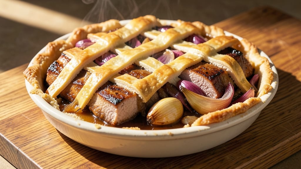 Amish Schnitz Pie Recipe: Golden Crust Envelops Warm Spiced Filling