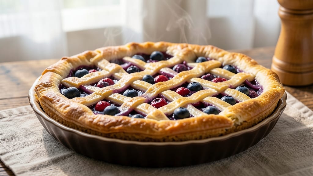 2 Crust Blueberry Pie Recipe: Bursting Berries and Buttery Layers