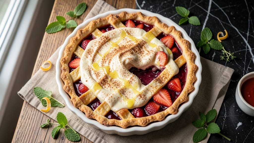 Roasted Strawberry Pie Recipe: Sun-Kissed Fruit and Buttery Crust Fusion