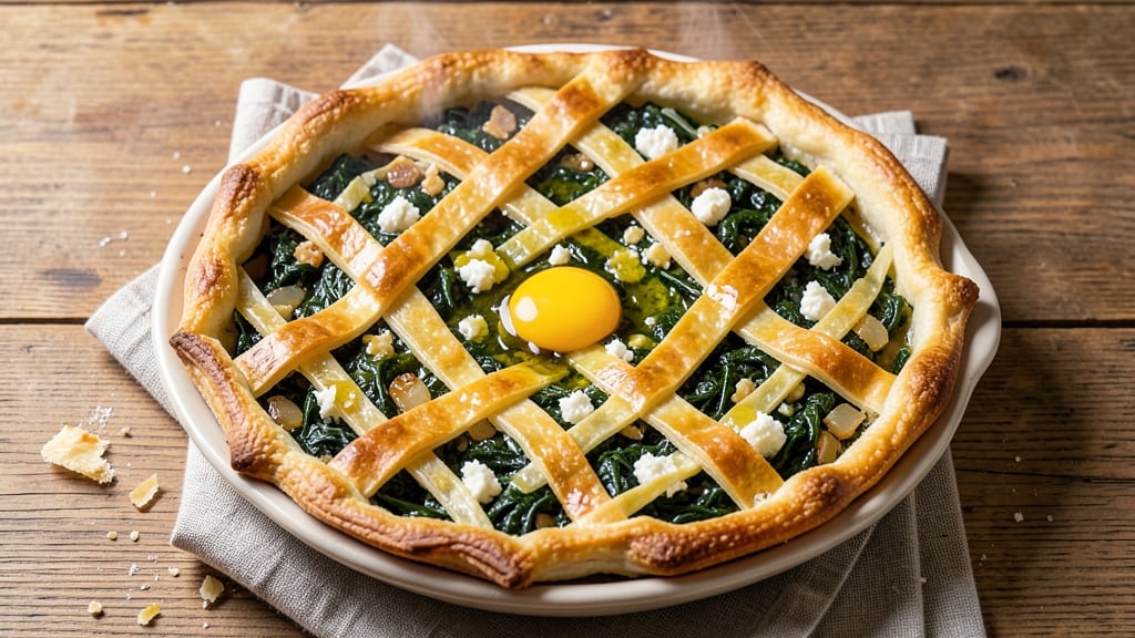 Albanian Spinach and Cheese Pie Recipe: Crispy Phyllo Layers With Melty Feta