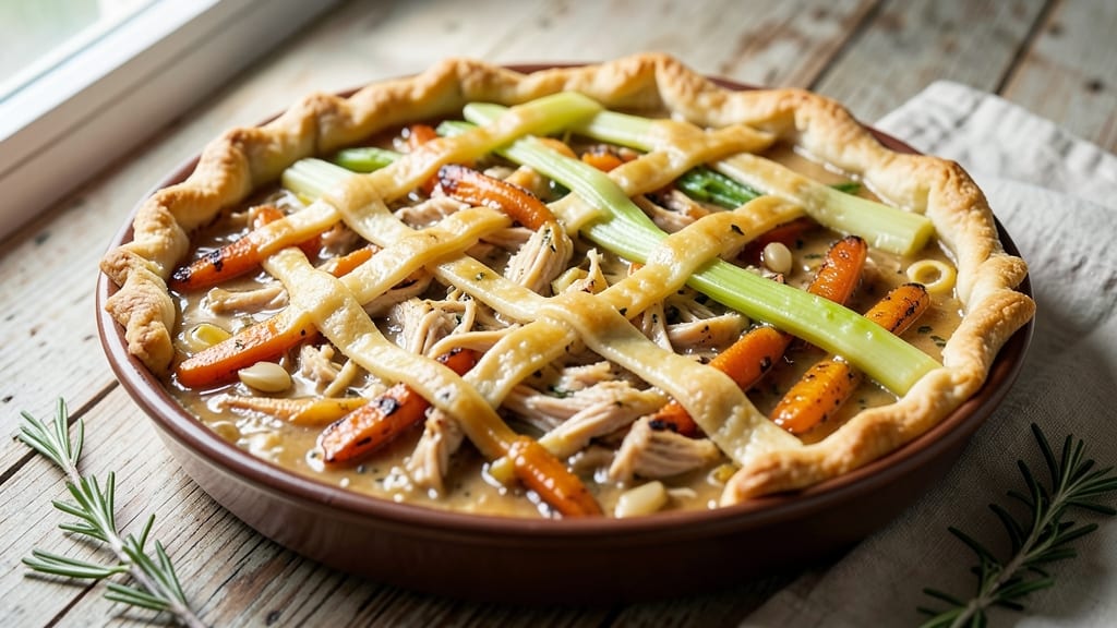 Jamie Oliver's Chicken Pot Pie Recipe: Velvety Cream and Flaky Crust Harmony