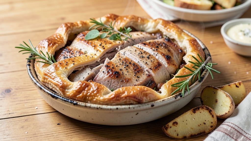 Roast Pork Pie Recipe: Flaky Pastry Cradles Savory Meat and Gravy Magic