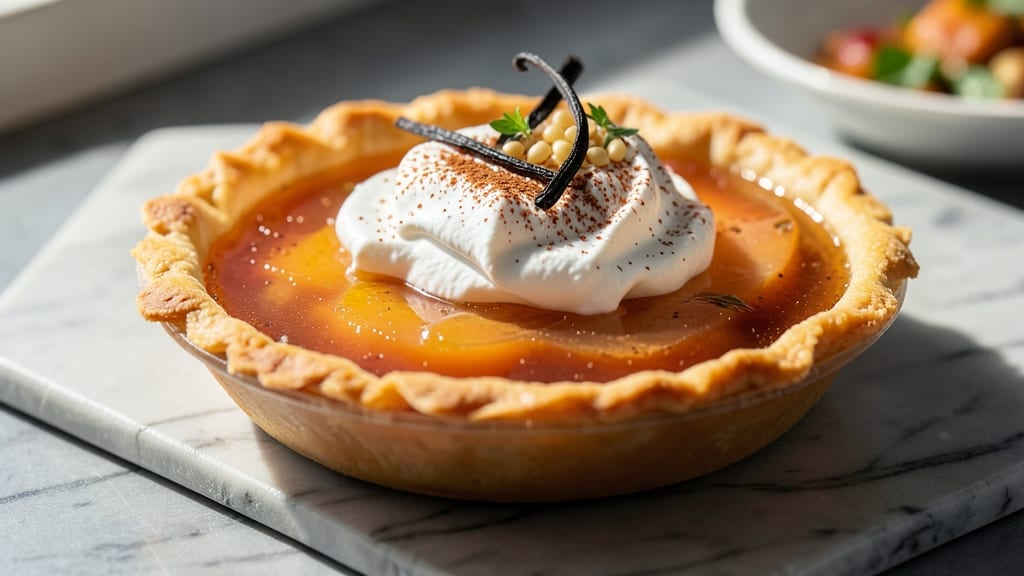 Alinea's Clear Pumpkin Pie Recipe: Translucent Crust and Spiced Vanilla Bean Bliss