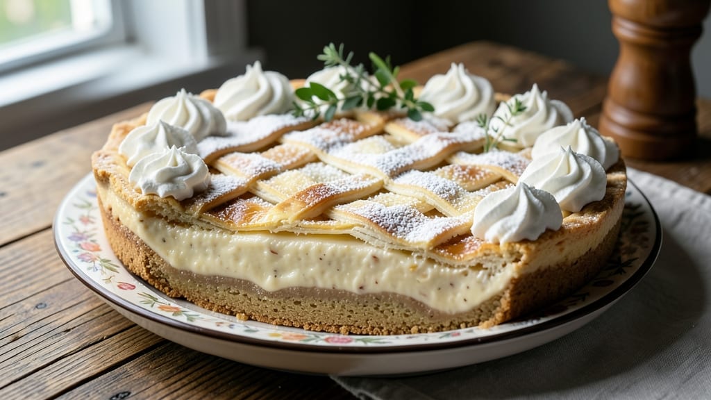 Amish White Christmas Pie Recipe: Crispy Lattice Crust With Vanilla Bean Swirls