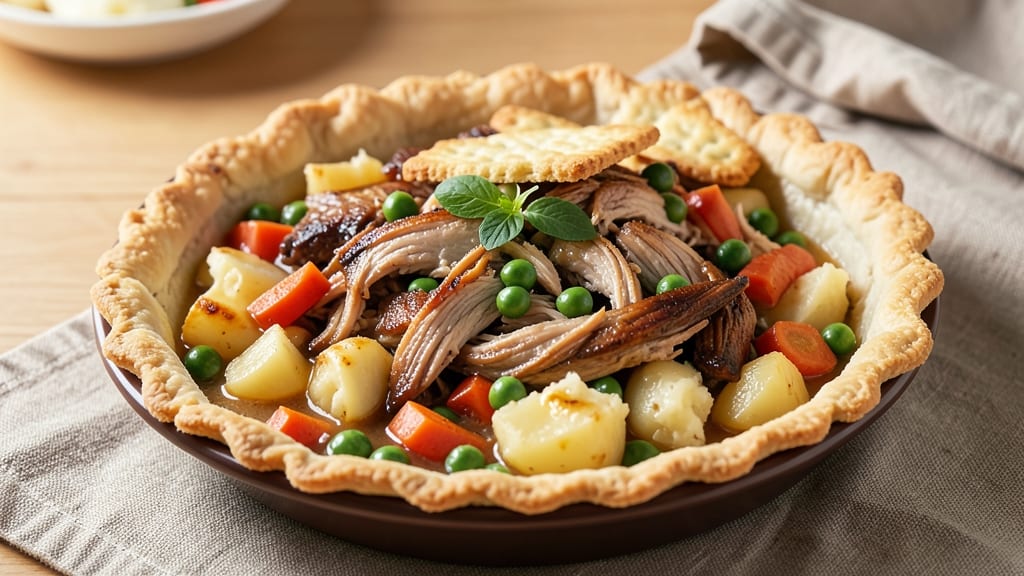 Chicken Pot Pie Recipe with Ritz Crackers: Crispy Top, Silky Filling in One Bowl