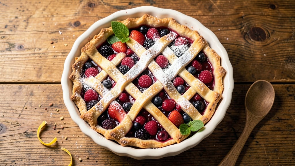 American Berry Pie Recipe: Summer Fruit Filling With Perfectly Golden Crust