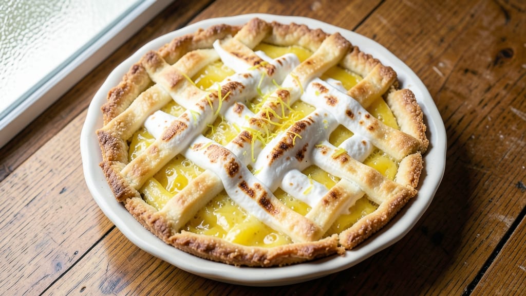 Amish Lemon Sponge Pie Recipe: Buttery Lattice Crust Meets Zingy Citrus Bliss