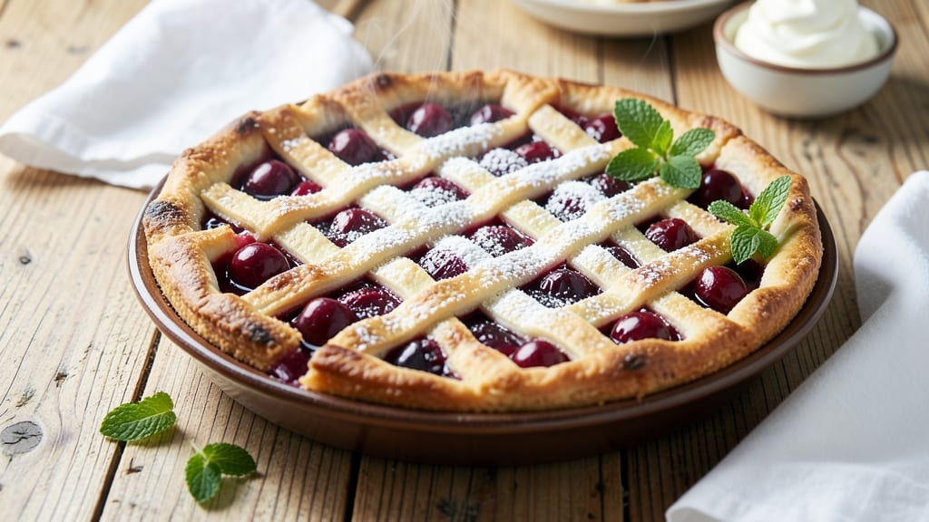 American Spoon Cherry Pie Recipe: Rustic Lattice Crust With Bursting Fruit Filling