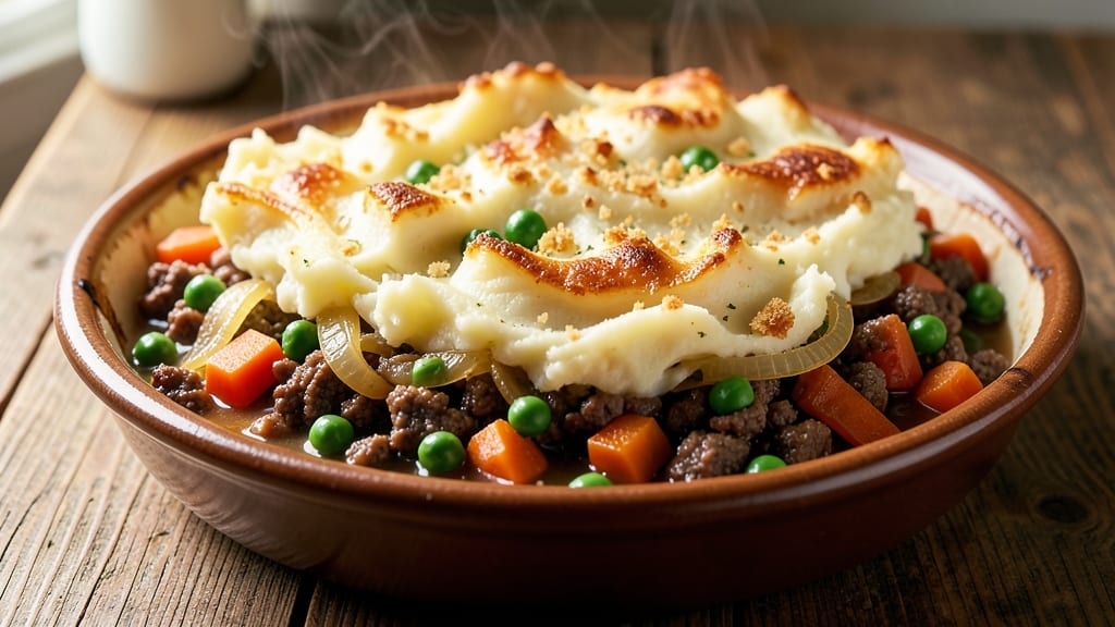 30 Minute Shepherd's Pie Recipe: Mashed Potato Crust with Hearty Ground Beef