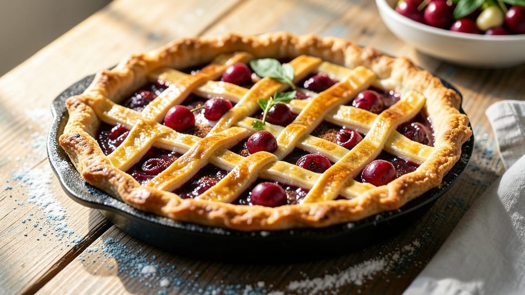 10-Inch Cherry Pie Recipe: Lattice Crust That Crackles With Every Slice