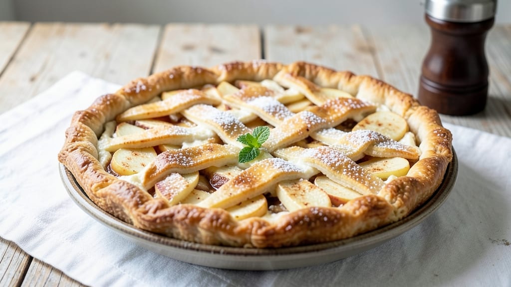 Little Pie Company Sour Cream Apple Pie Recipe: Buttery Lattice Crust With Tart-Sweet Filling