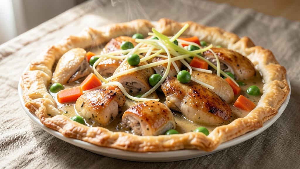 Pillsbury Homemade Chicken Pot Pie Recipe: Crispy Lattice Crust Hugs Savory Filling Bliss