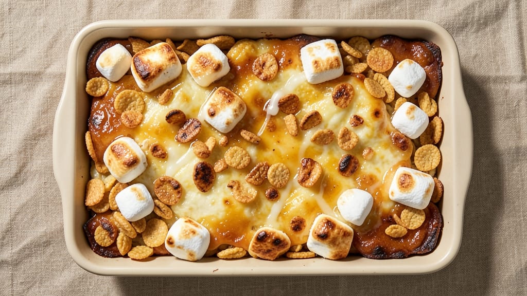 Rice Krispie Tray Bake Recipe: Crunchy Cereal Crust With Gooey Marshmallow Core