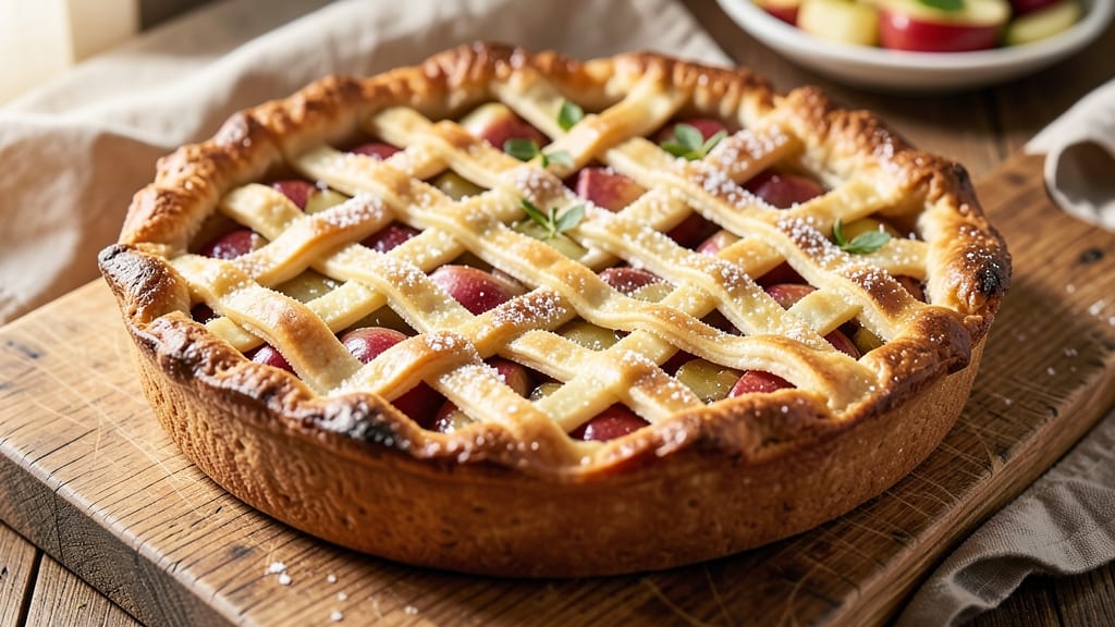 12-Inch Apple Pie Recipe: Homemade Crust That Stays Golden (No Shrinking!)