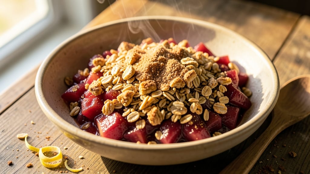 Apple Crisp Recipe Made with Apple Pie Filling and Oatmeal: Warm Spice and Buttery Topping Harmony