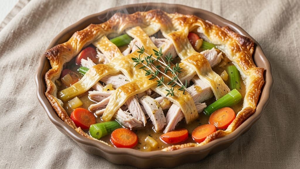 Turkey Pot Pie With Phyllo Pastry Recipe: Flaky Layers and Savory Filling in One Dish