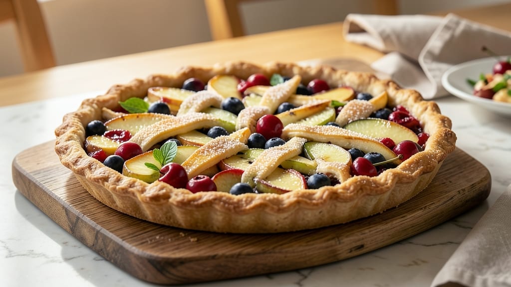 Apple Blueberry Cherry Pie Recipe: Triple-Fruit Crisp With Buttery Lattice Top